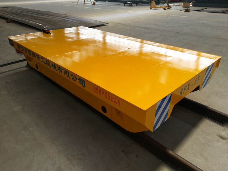 ইস্পাত পাইপ 5 টন ব্যাটারি রেল ট্রান্সফার ট্রলি