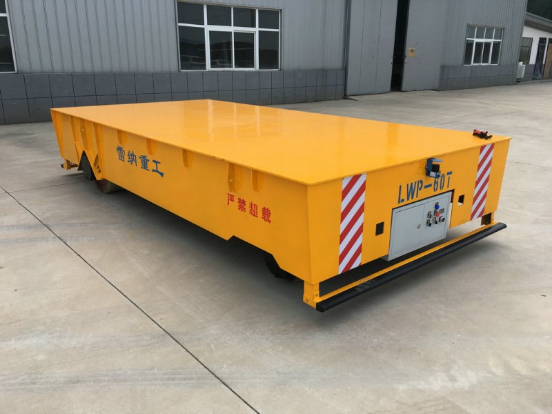 মোটর চালিত 60T বৈদ্যুতিক Trackless Transfer Wagon