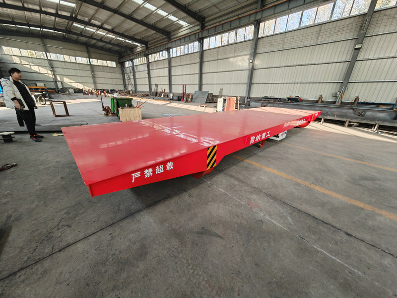 20 টন কাস্টমাইজড নিম্ন ভোল্টেজ পাওয়ার ইস্পাত রেল ট্রান্সফার ট্রলি