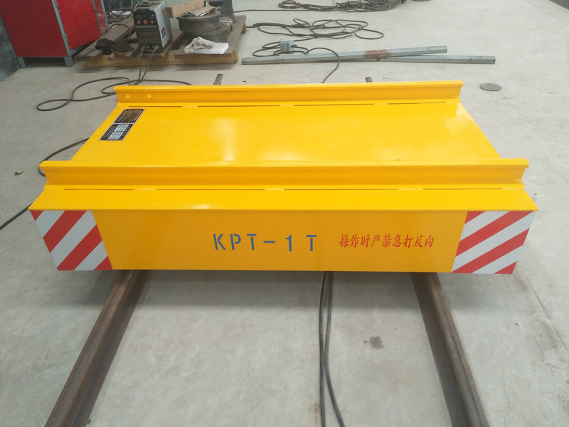 Cable Reel Powered Warehouse Flat Car Remote Control সঙ্গে রেলের উপর